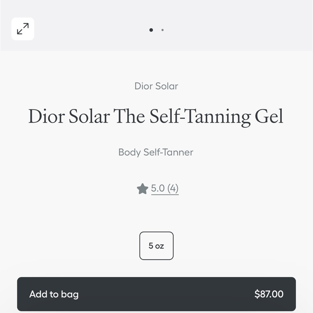 $145 Dior Solar Self-Tanning Body Gel 150 ml  5 oz  + 1.7 face La Gelee Set - Picture 3 of 9
